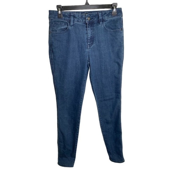 PrAna Oday Jean Womens Indigo Fitted Skinny Blue Jeans sz 4R Denim - Picture 1 of 5